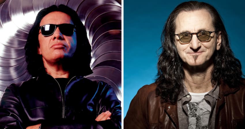 Gene Simmons Kiss Geddy Lee Rush