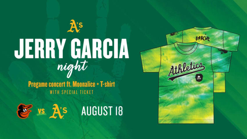 Oakland As Athletics Jerry Garcia Night 2023
