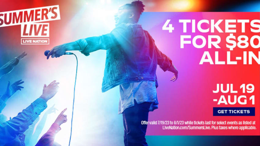 The Live Nation $80 All-In Four Pack Sale Is Now Live