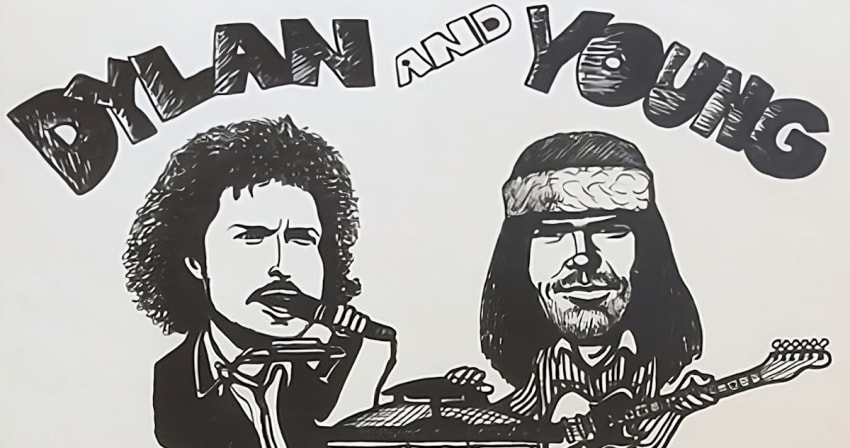 Bob Dylan Neil Young Knockin Dragon Door