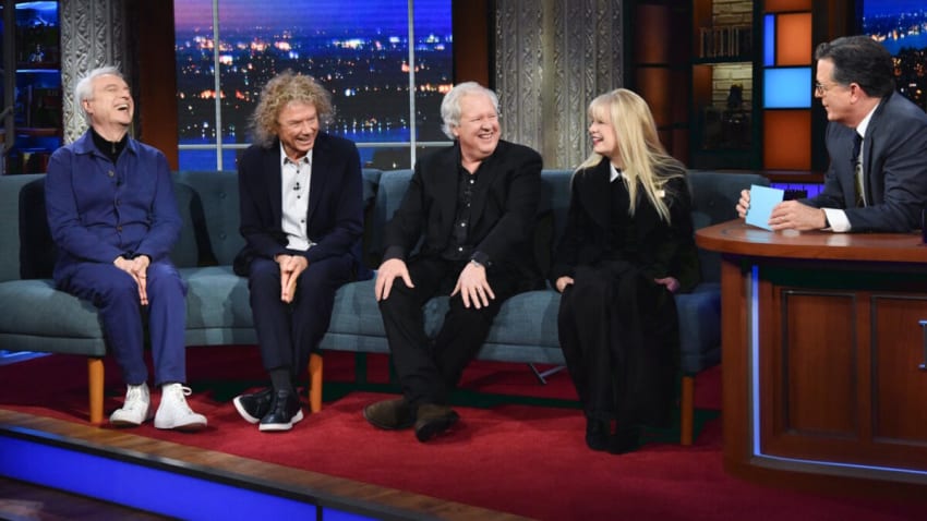 Talking Heads Discuss Early Days, ‘Stop Making Sense,’ Band Friction & More On ‘Colbert’