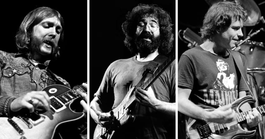 Duane Allman Jerry Garcia Bob Weir