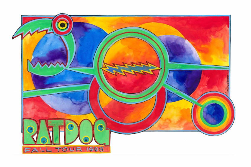 RatDogFallTour98OriginalWatercolor