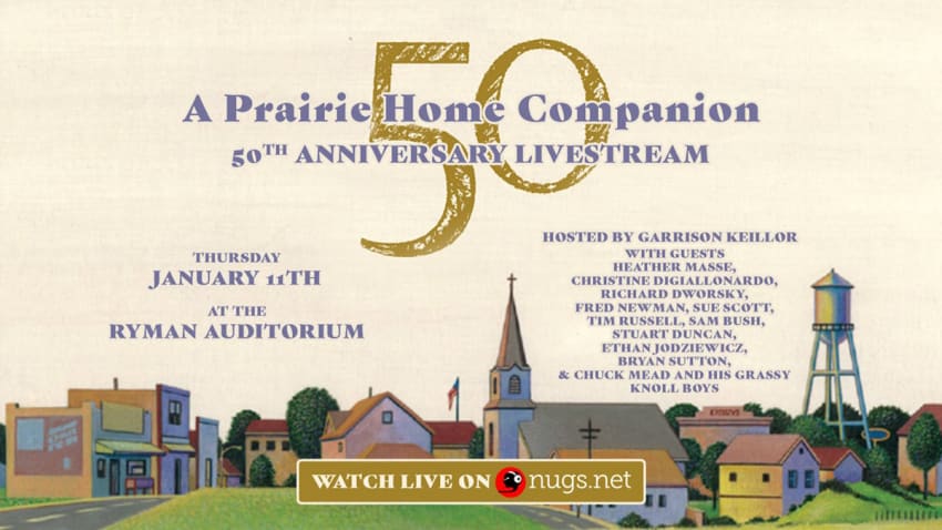 Prairie Home Companion 50th Anniversary Livestream