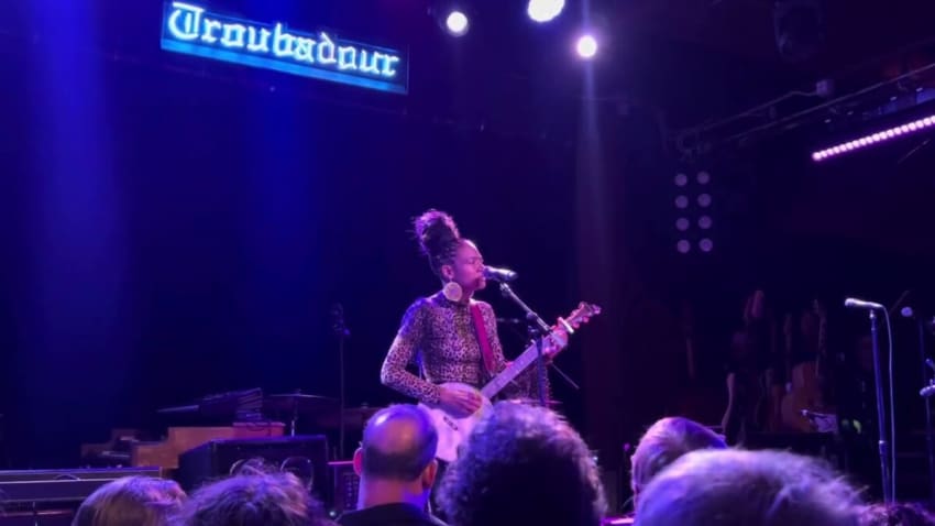 Alison Russell live at The Troubadour for Americanafest, 2/3/24, Sounds Of Silence (P. Simon cover)