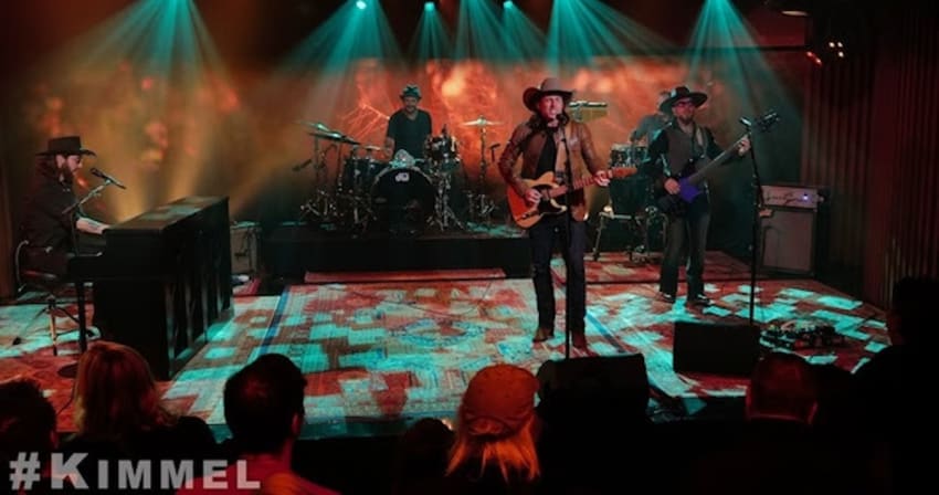 Lukas Nelson POTR Kimmel 2024 Holmes