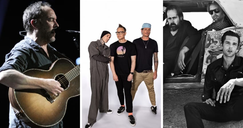 Dave Matthews Band, Blink182 & The Killers Headlining 2024 Oceans