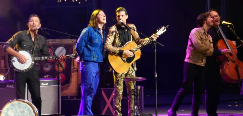 Avett Brothers Swept Away Cast Forest Hills Stadium Screen