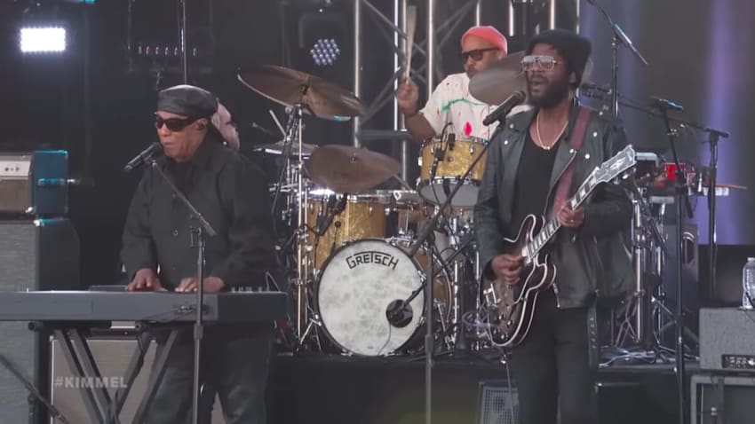 Gary Clark Jr. & Stevie Wonder Join Forces On Compelling 'What About The Children' For 'Kimmel'