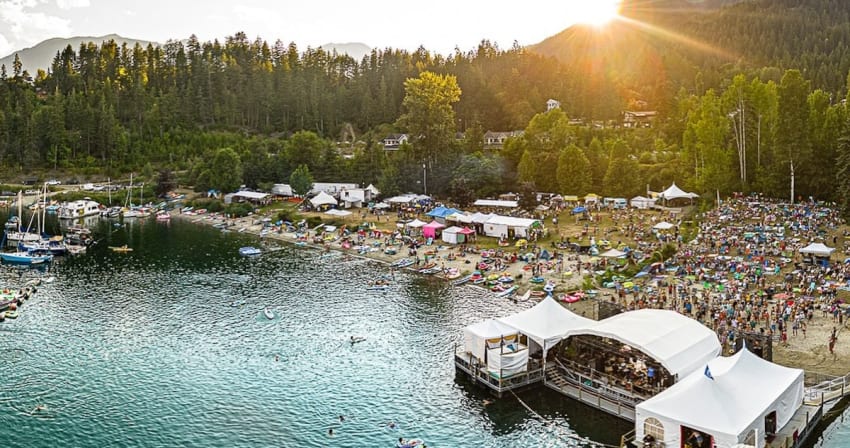 Kaslo Jazz Etc Festival aerial