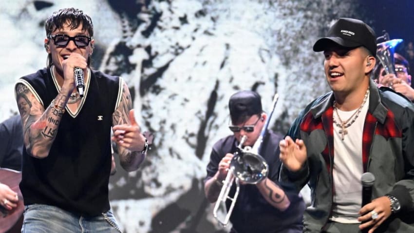 Watch Peso Pluma & Eslabon Armado Reunite For 'La Durango' On ‘Fallon’