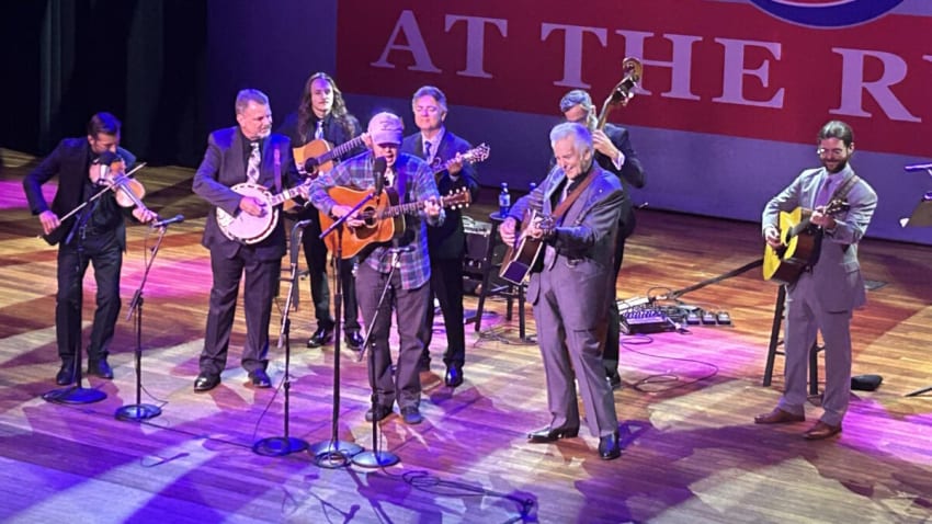 Billy Strings, John Oates & Lukas Nelson Join Del McCoury Band At The Ryman