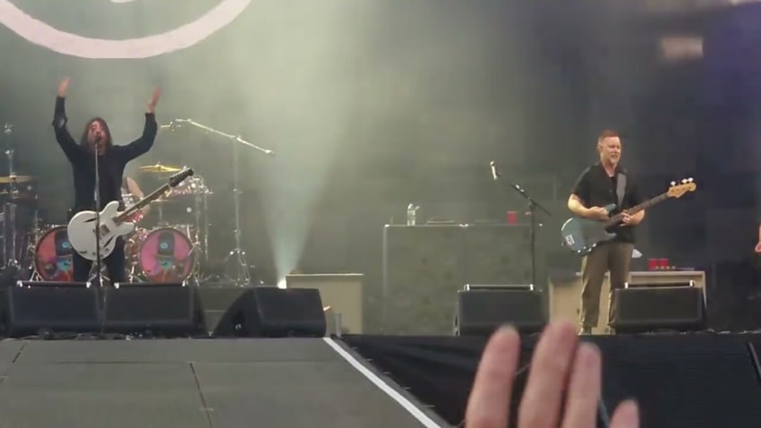 Foo Fighters band INTROS Flower of Scotland Glasgow Hampden 17th June 2024