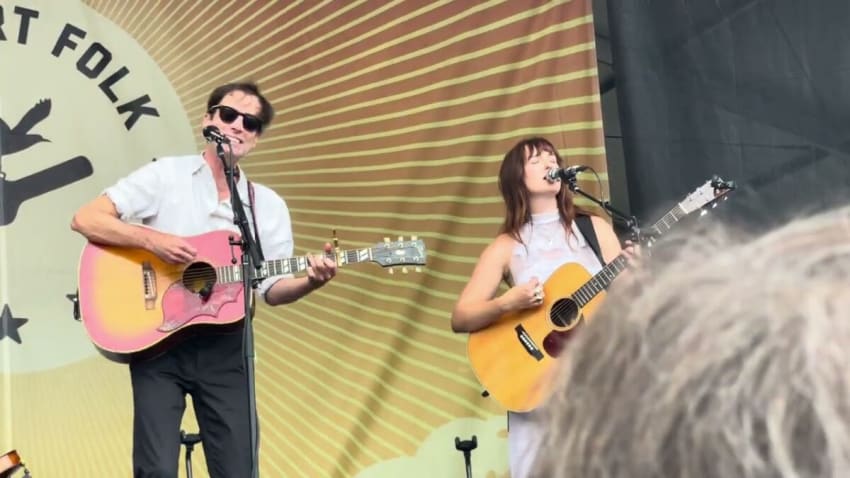 Andrew Bird and Madison Cunningham, “Sysyphus,” (Newport Folk Festival RI, 7/28/24)