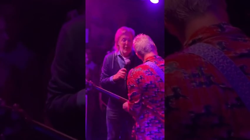 Paul McCartney @Talkhouse 8/20/24-Keep on Rockin'/I Saw Her Standing There w Chad Smith & Andre Watt