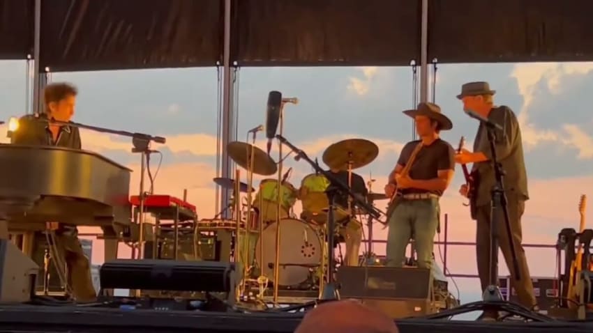 Bob Dylan — Early Roman Kings. Gorge Amphitheatre, Washington. 10th August 2024. (Lucas Nelson)