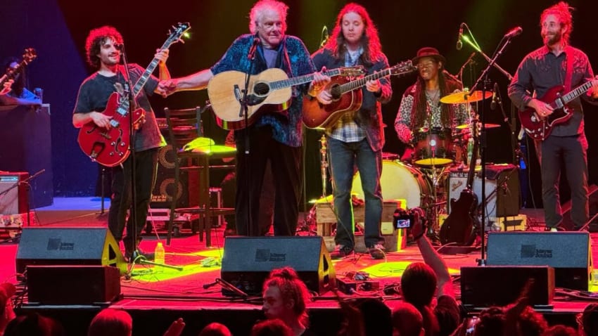 Billy Strings joins S. Grisman P.Rowan  et al onstage at  UC Theater Berkeley 8-18-24