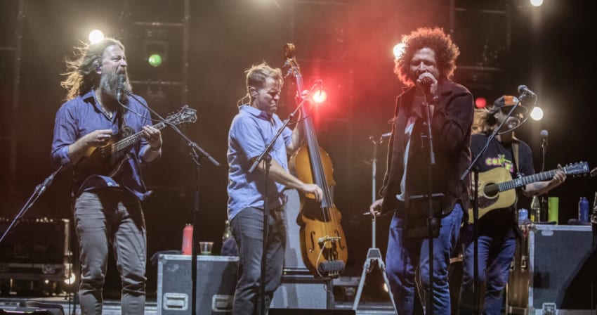Greensky Bluegrass, Sept 14, 2024, Red Rocks Amphitheatre, Morrison, CO. Photo by Mitch Kline.