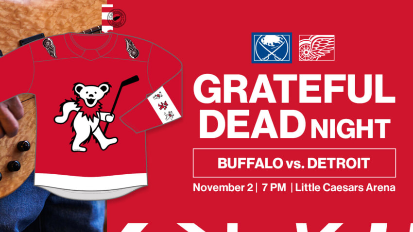 NHL’s Detroit Red Wings Announce Grateful Dead Night