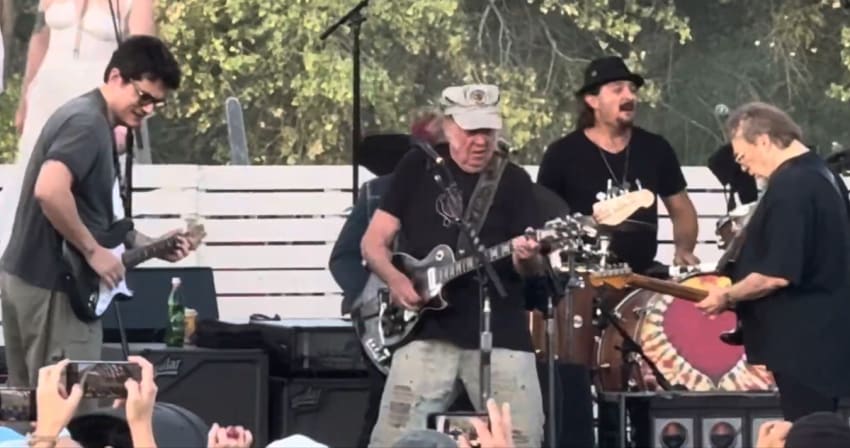 Neil Young Stephen Stills John Mayer Harvest Moon Benefit v2