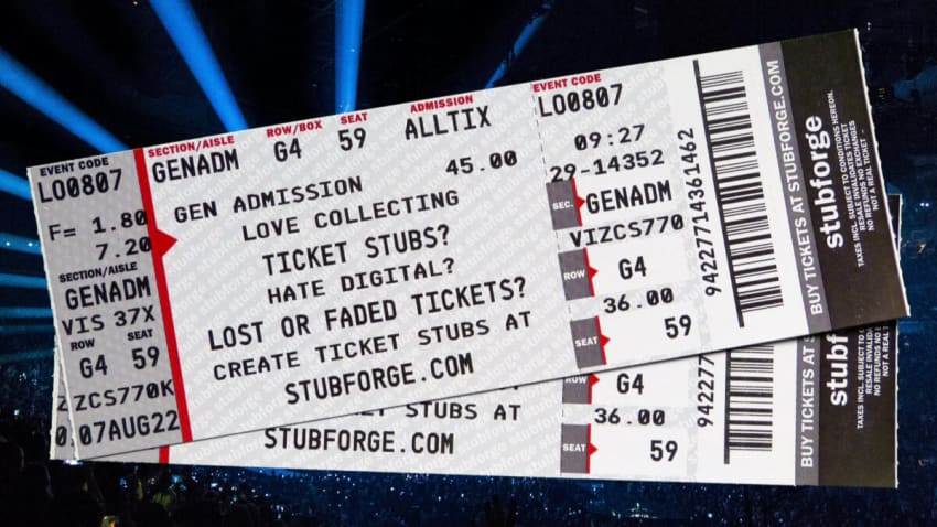 Get Ticket Stubs Back Into Your Hands With Stubforge