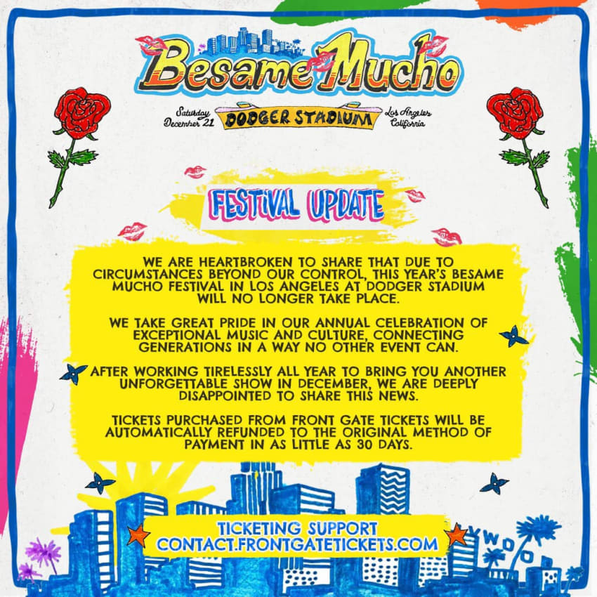 Besame Mucho 2024 Canceled