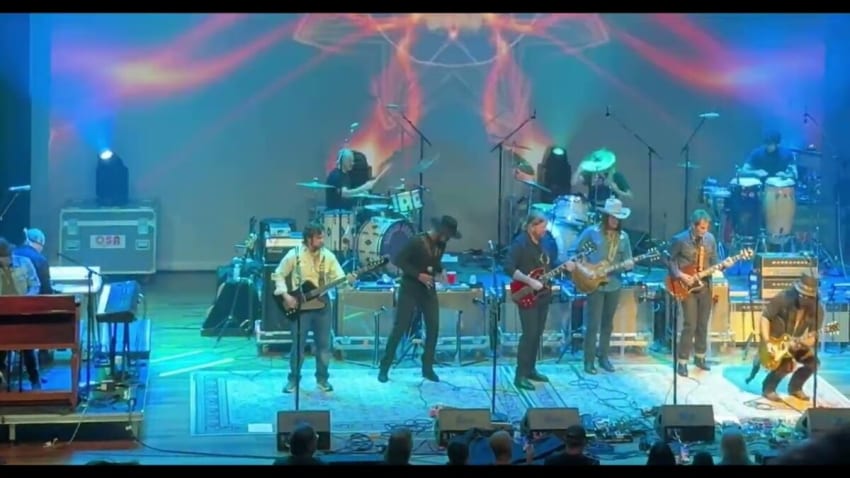 Slash & Lamar Williams Jr. at Allman Betts Family Revival “Trouble No More”