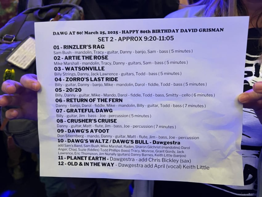 David Grisman Dawg 80 Set Two