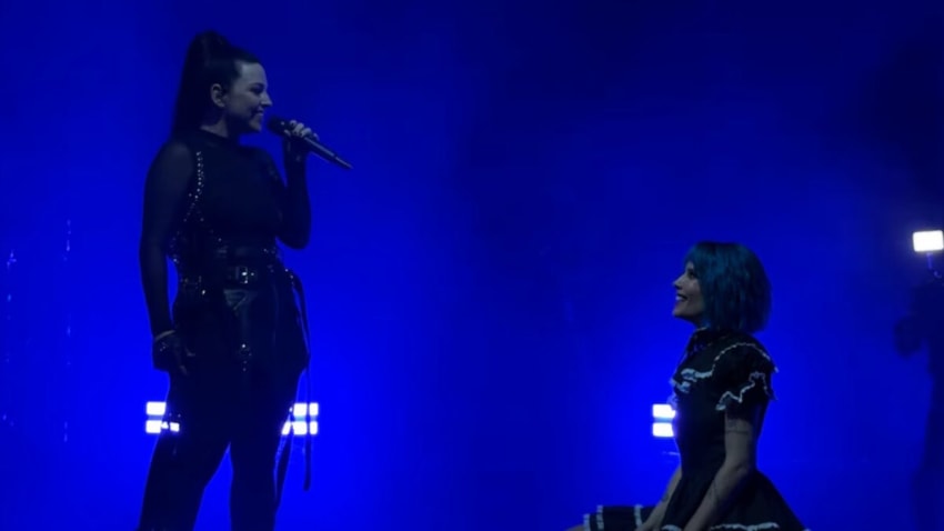 Evanescence's Amy Lee Joins Halsey For 'Hand That Feeds' Live Debut At Hollywood Bowl