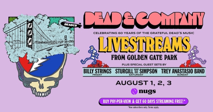 Dead Company Golden Gate Park nugs Livestreams