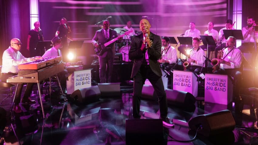 Christian McBride Big Band & Jeffrey Osborne Turn Up The Funk On 'Kimmel'