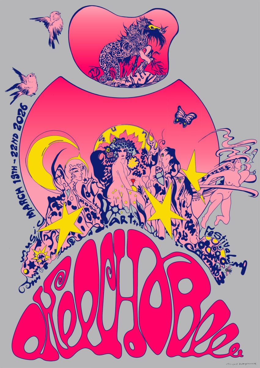 OMF26 Poster Art by Nigel Waymouth Full Size