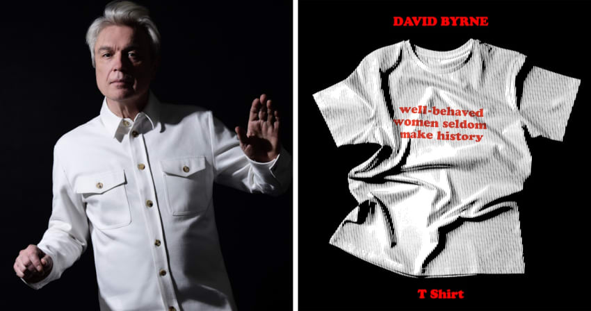 David Byrne TShirt Single Brian Eno