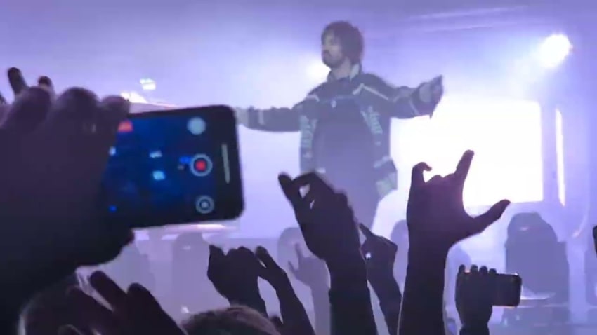 Justice - Neverender (with Kevin Parker, Tame Impala) - Live @ Sydney Qudos Bank Arena - 3rd Dec 25