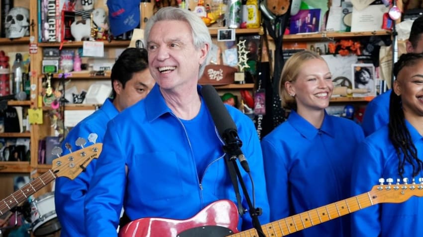 David Byrne Brings 'Who Is The Sky?' & Talking Heads Favorites To 'Tiny Desk Concert'