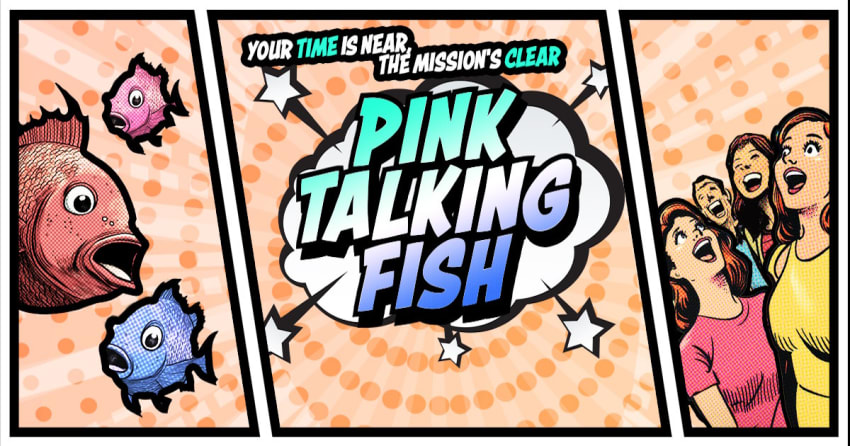 Pink Talking Fish Graphic 2026