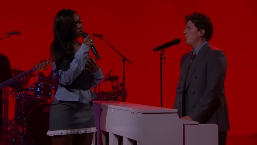 Watch Charlie Puth Go 'Sideways' With Coco Jones On 'Kimmel'
