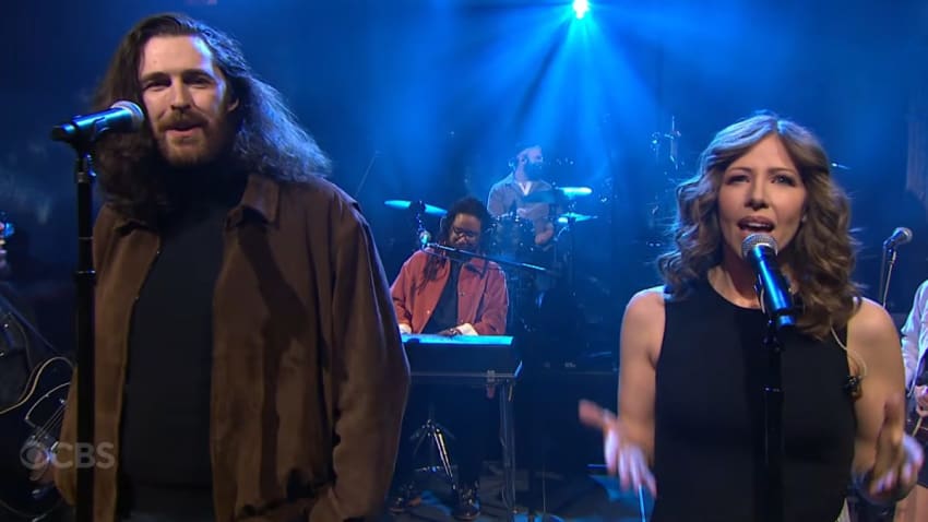 Watch Lake Street Dive & Hozier Get By With A Little Help From Louis Cato On 'Colbert'
