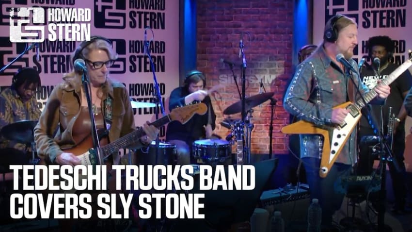 Tedeschi Trucks Band Performs a Medley of Sly and the Family Stone Songs Live on the Stern Show