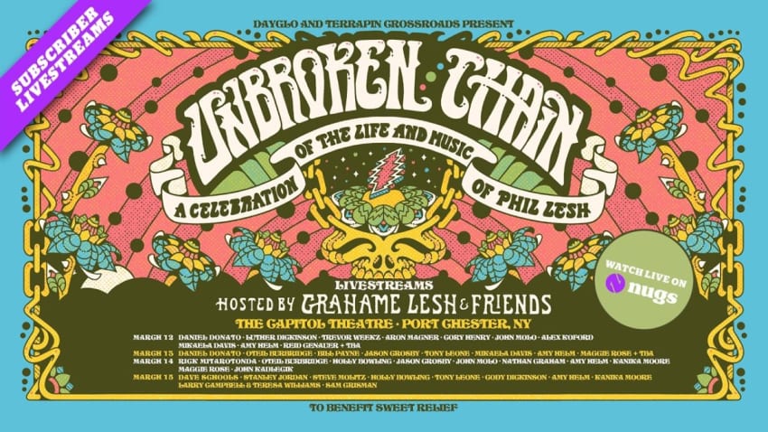 Unbroken Chain with Grahame Lesh & Friends 3/13/26 Port Chester NY