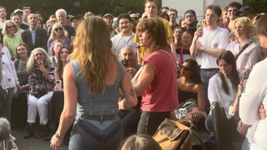 Jesse Welles w/ Margo Price - Angels of Montgomery in Washington Square Park NYC 6/2/26