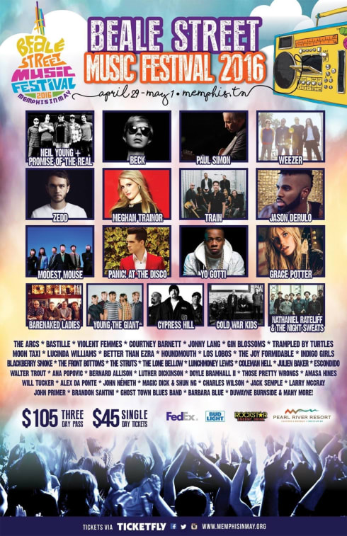 Beale Street Music Festival Reveals 2016 Lineup