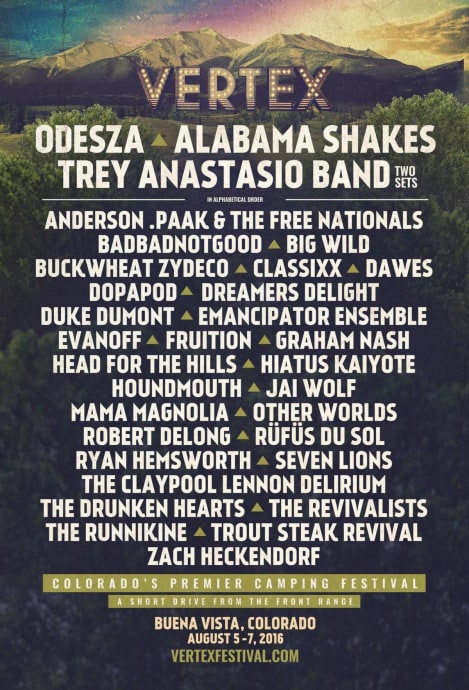 Vestival 2016 lineup deals