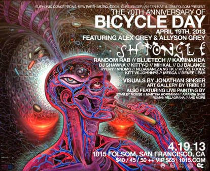 A Look At Bicycle Day Event Artwork 2013 2018
