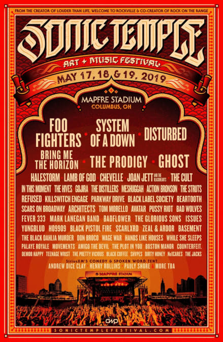 Sonic Temple Art Music Festival Announces 2019 Lineup