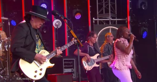 santana on jimmy kimmel