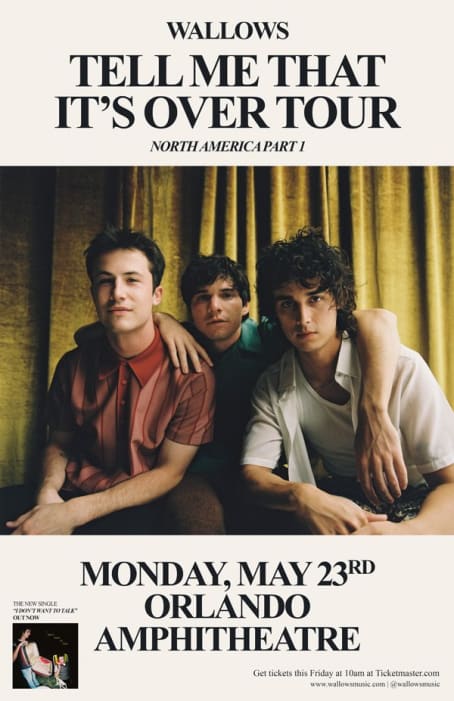 Wallows Tour Tickets - Orlando, FL - May 23, 2022 - Orlando ...