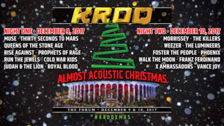 Kroq Acoustic Christmas 2022 Kroq Almost Acoustic Christmas 2017 Lineup - Dec 9 - 10, 2017