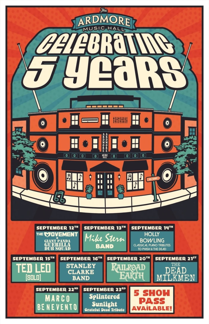 Ardmore Music Hall Announces 5th Anniversary Concert Series