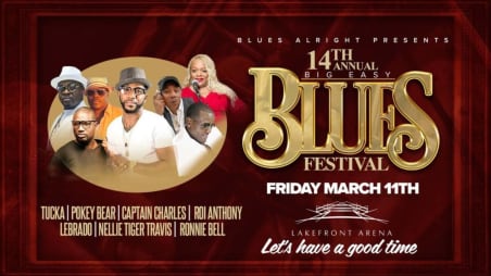 Big Easy Blues Festival 2022 Lineup - Mar 11, 2022